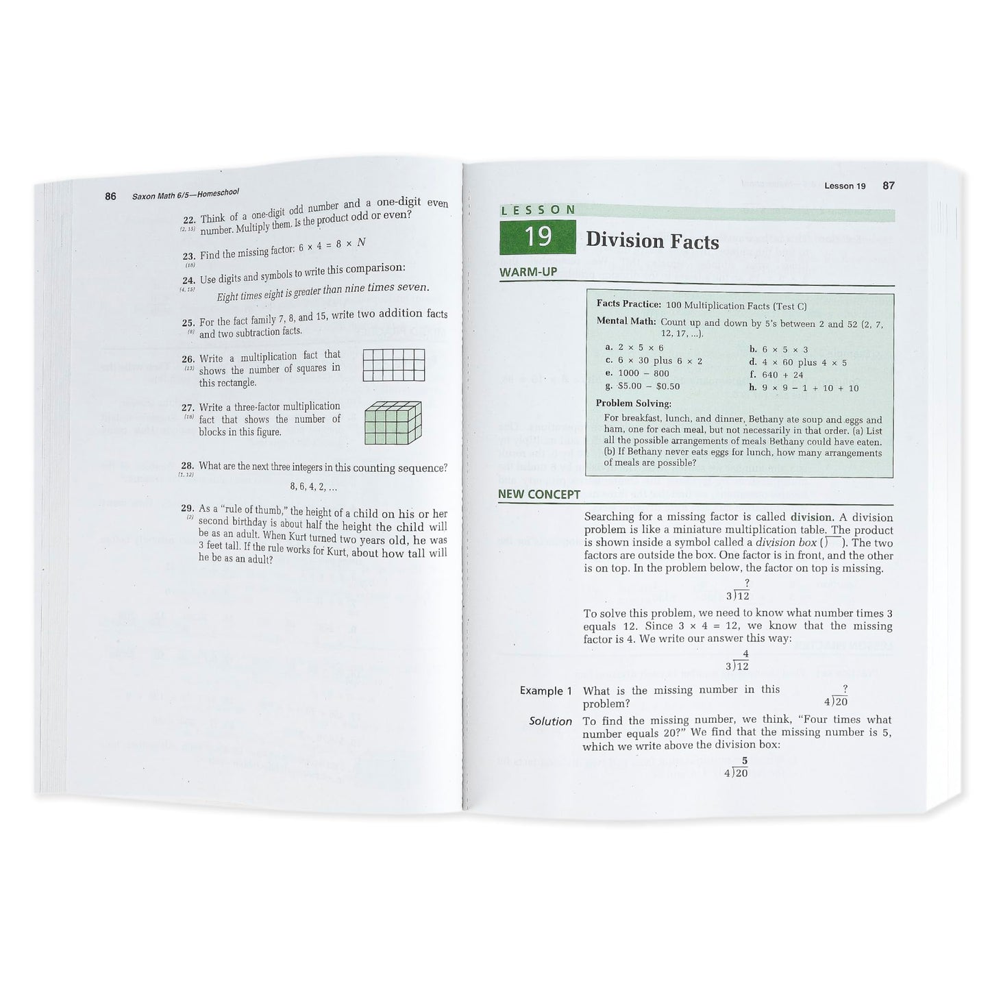 Saxon Math 6/5: Homeschool, 3rd Edition by Stephen Hake