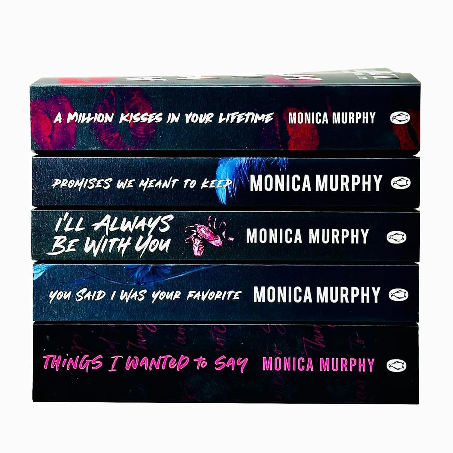 Lancaster Prep Series 5 Books Collection Set By Monica Murphy (Ill Always Be With You, You Said I Was Your Favorite, Promises We Meant To Keep & A Million Kisses In Your Lifetime)