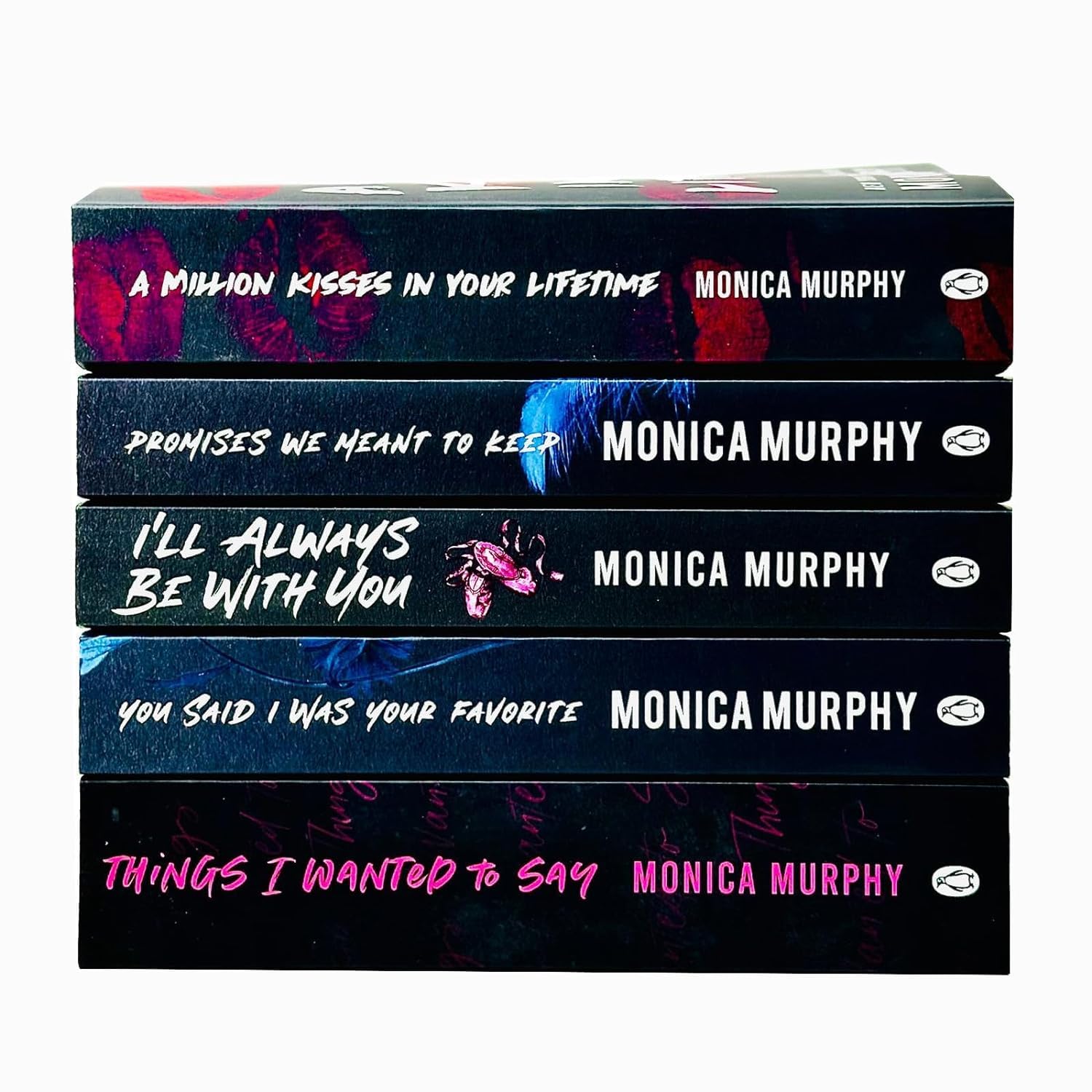 Lancaster Prep Series 5 Books Collection Set By Monica Murphy (Ill Always Be With You, You Said I Was Your Favorite, Promises We Meant To Keep & A Million Kisses In Your Lifetime)