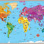 Rand McNally Kids' Illustrated World Wall Map - Paper Rolled