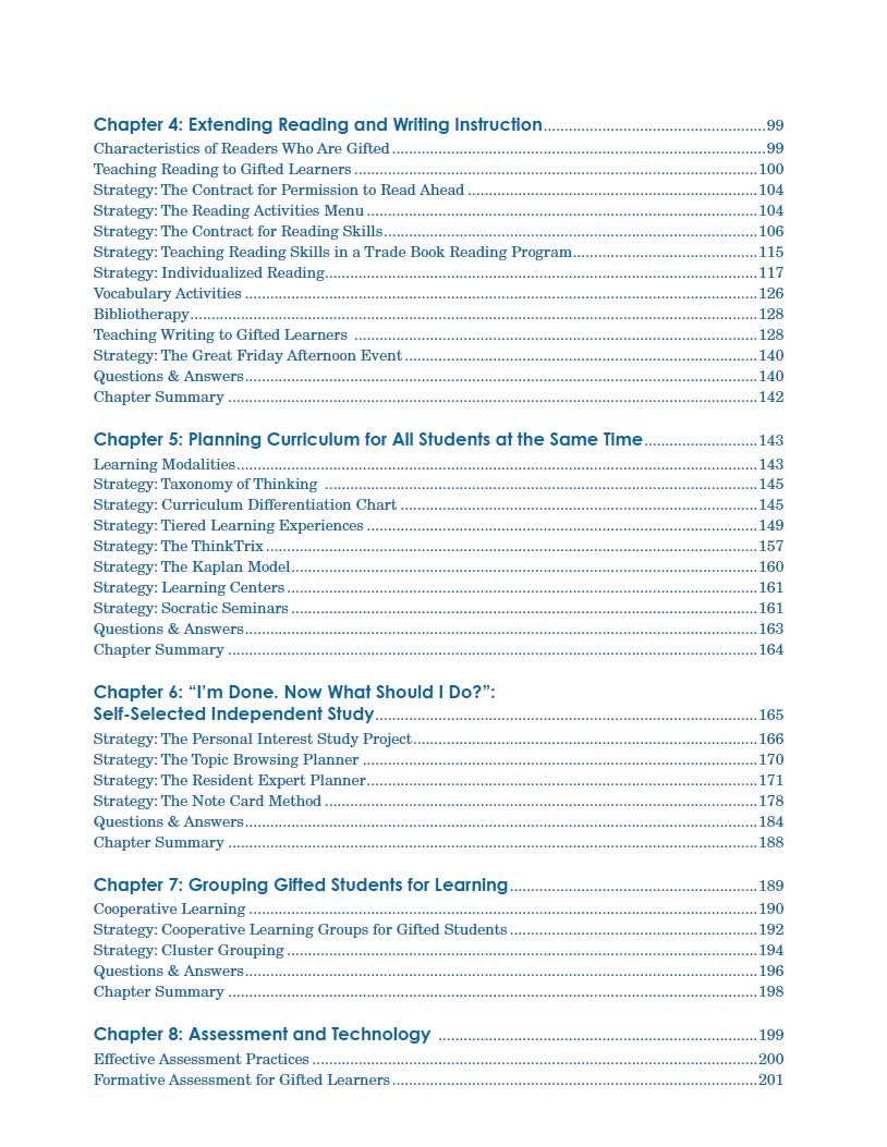 Teaching Gifted Kids in Today's Classroom: Strategies and Techniques Every Teacher Can Use (Free Spirit Professional)