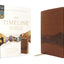 NIV, Timeline Bible, Leathersoft, Brown, Red Letter, Comfort Print: A Chronological Study through Scripture