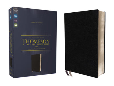 NIV, Thompson Chain-Reference Bible, European Bonded Leather, Black, Red Letter, Comfort Print