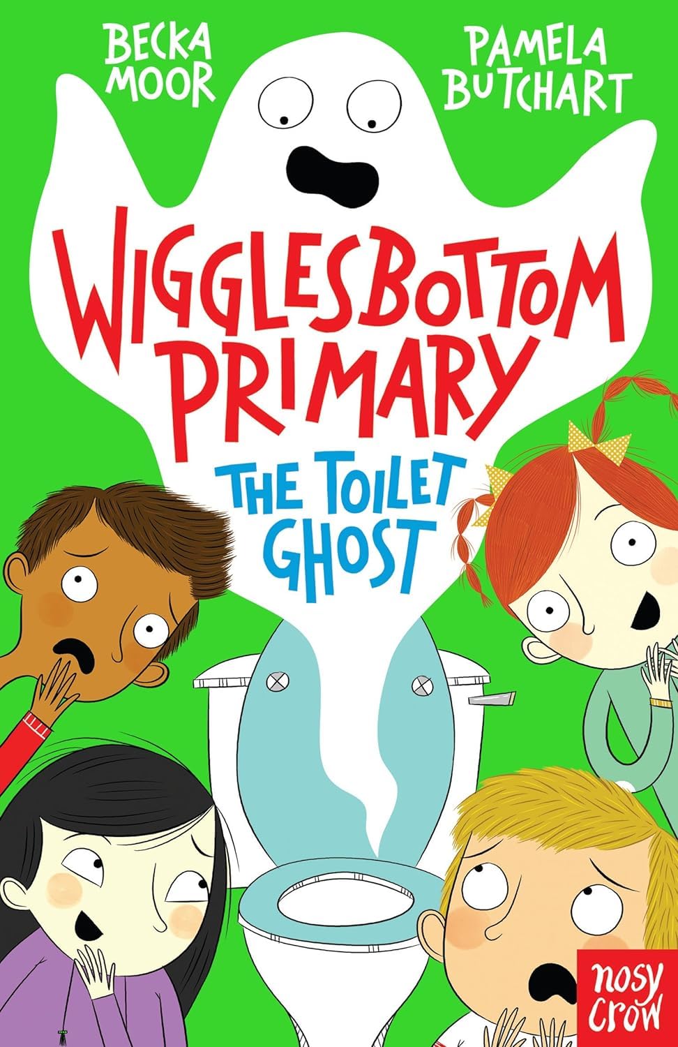 Wigglesbottom Primary Series 8 Books Collection Set By Pamela Butchart (The Toilet Ghost, Shark in the Pool, Magic Hamster, Super Dog, Classroom Cat, Break-Time Bunnies, Dino Chick & Talking Lamb)