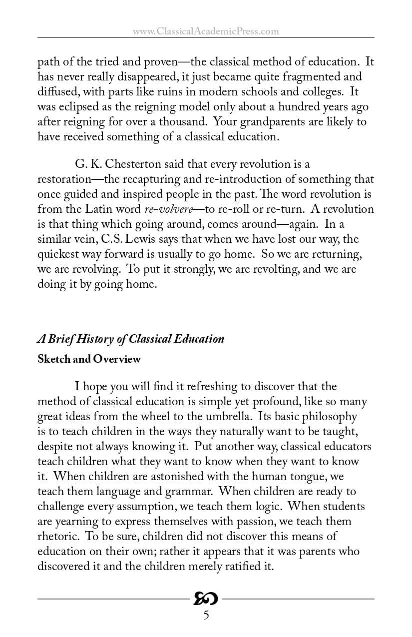 An Introduction to Classical Education (Latin Edition)