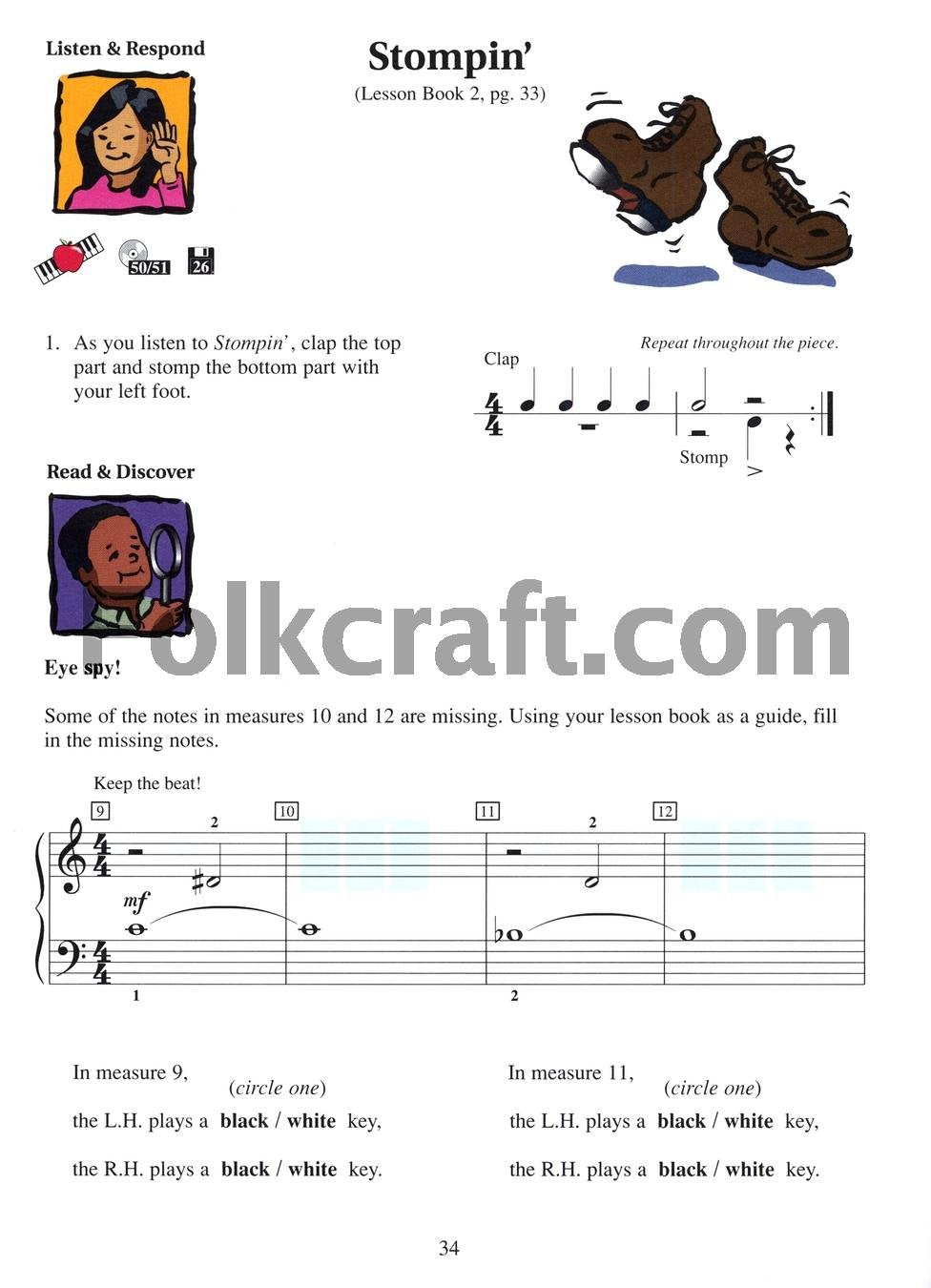 Piano Practice Games - Book 2 Hal Leonard Student Piano Library (Book/Online Audio)