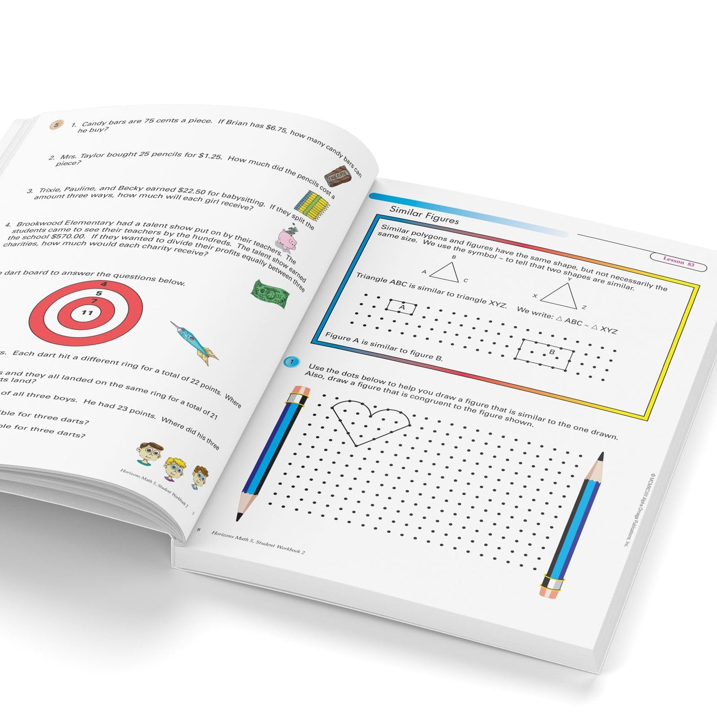 Horizons 5th Grade Math Student Book 2 (Lifepac) by Alpha Om