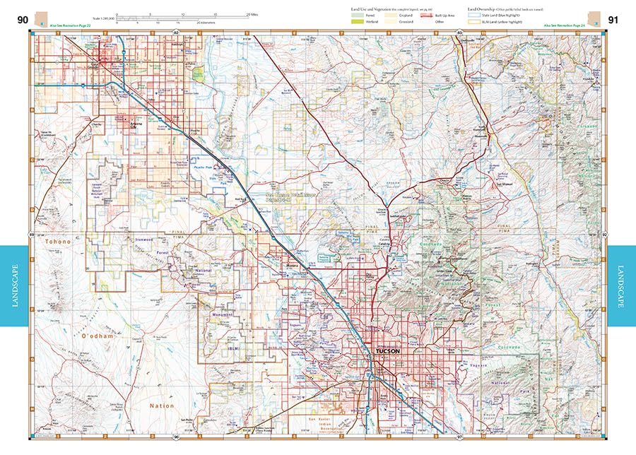 Arizona Road & Recreation Atlas - 13th Edition, 2024 (Benchmark Road & Recreation Atlases)