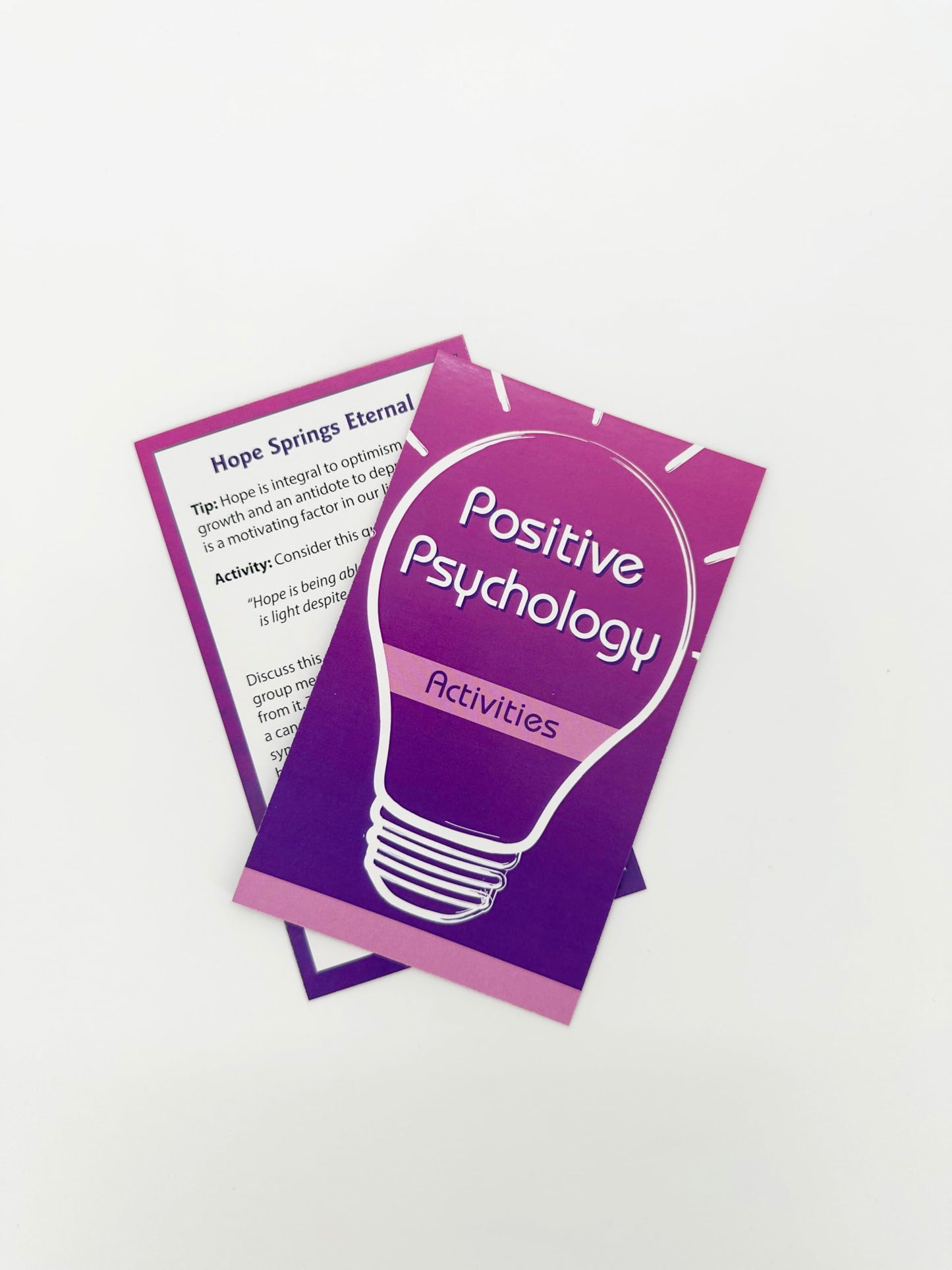 The Group Therapy Card Deck: CBT, DBT, ACT and Positive Psychology Tips and Tools