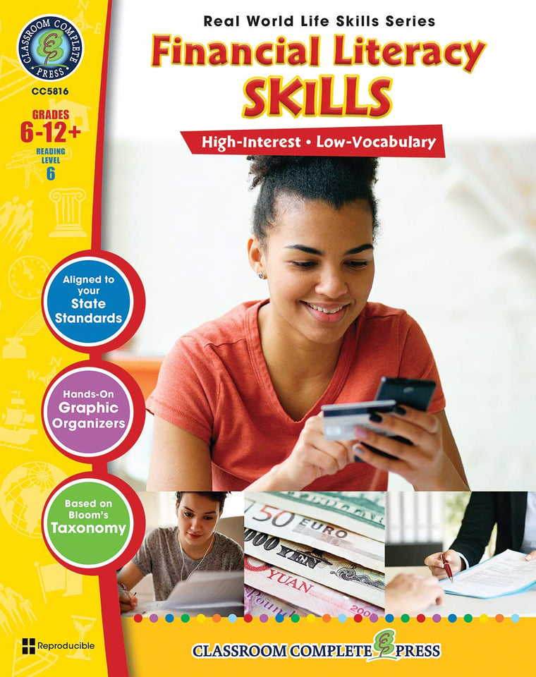 Real World Life Skills - Financial Literacy Skills Gr. 6-12+ (Life Skills) - Classroom Complete Press (Real World Life Skills Series)