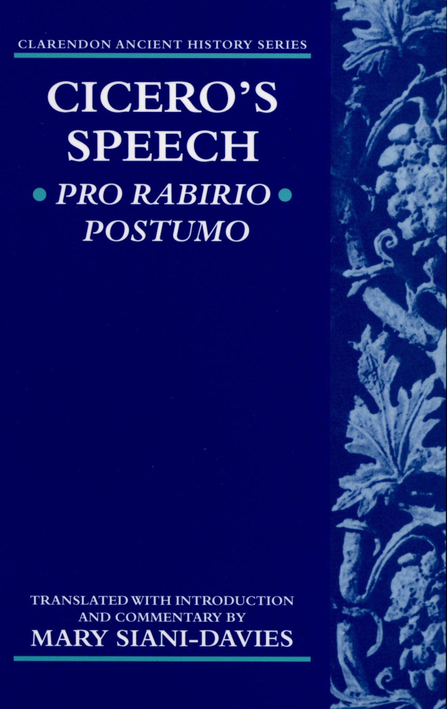Pro Rabirio Postumo (Clarendon Ancient History Series)