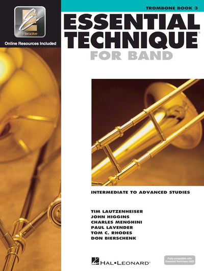 Essential Elements For Band - Trombone Book 3 with EEi Online Resources  Trombone Method Songbook and Sheet Music for School Band Students and Teachers  Intermediate to Advanced Studies