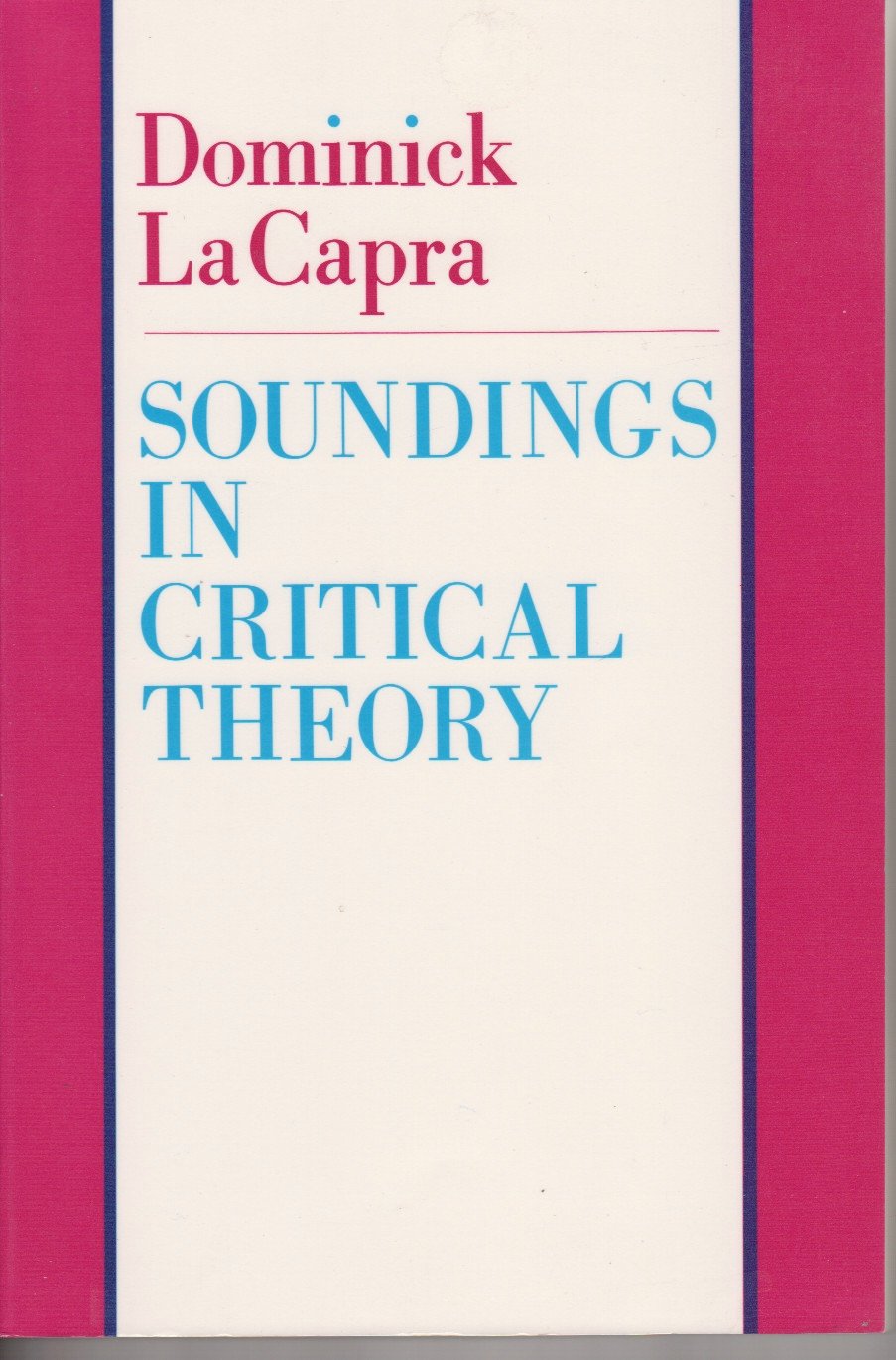 Soundings in Critical Theory