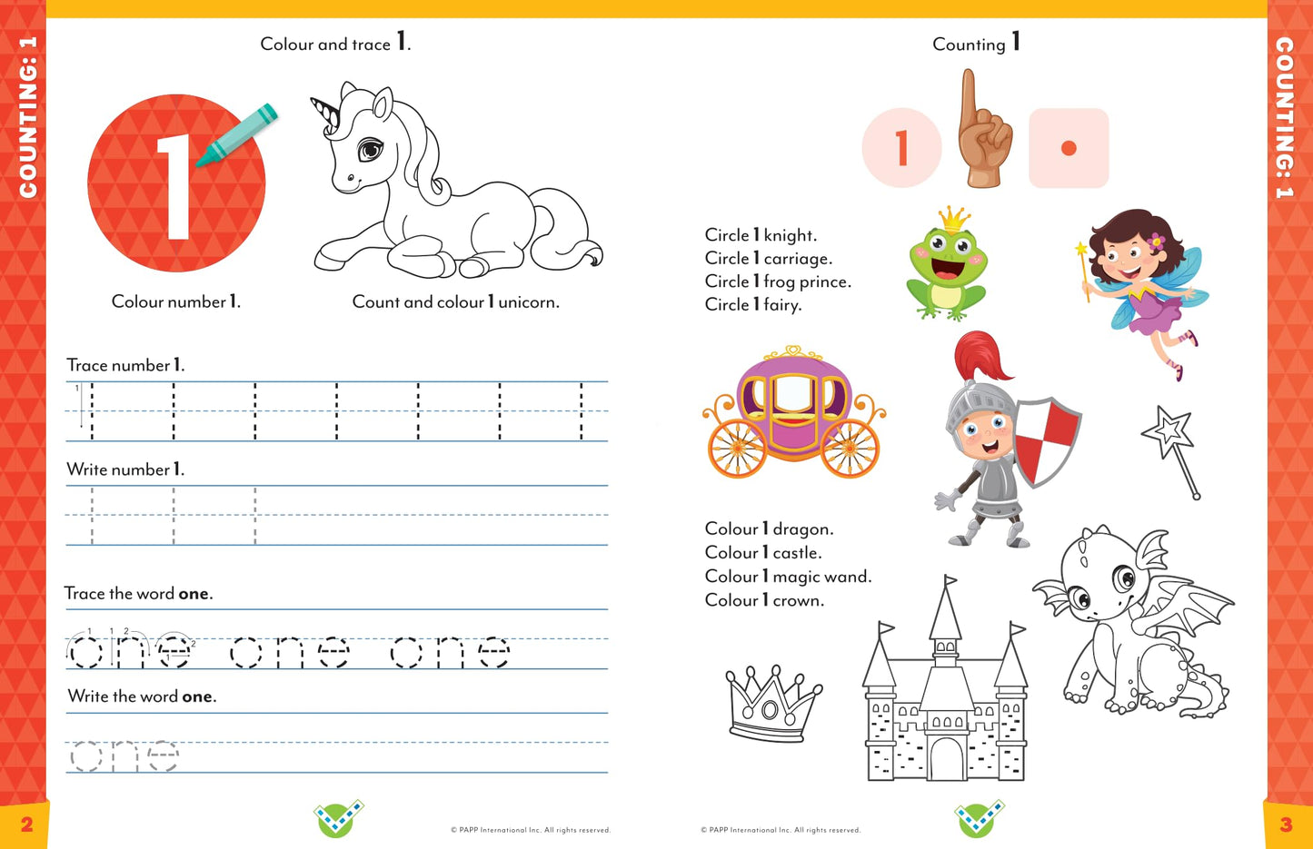 Head Start Math Head Workbooks: Ages 3-4 - Preschool Prep with Sticker Sheet (Preschool Workbook)
