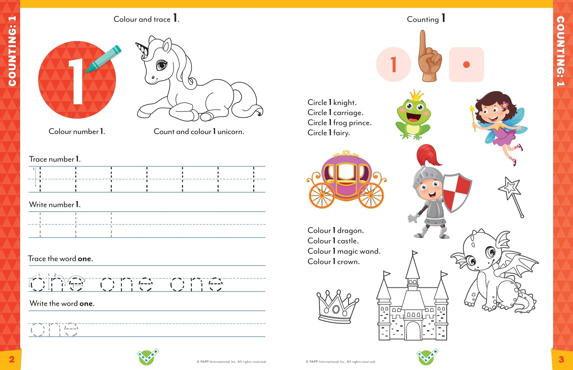 Head Start Math Head Workbooks: Ages 3-4 - Preschool Prep with Sticker Sheet (Preschool Workbook)