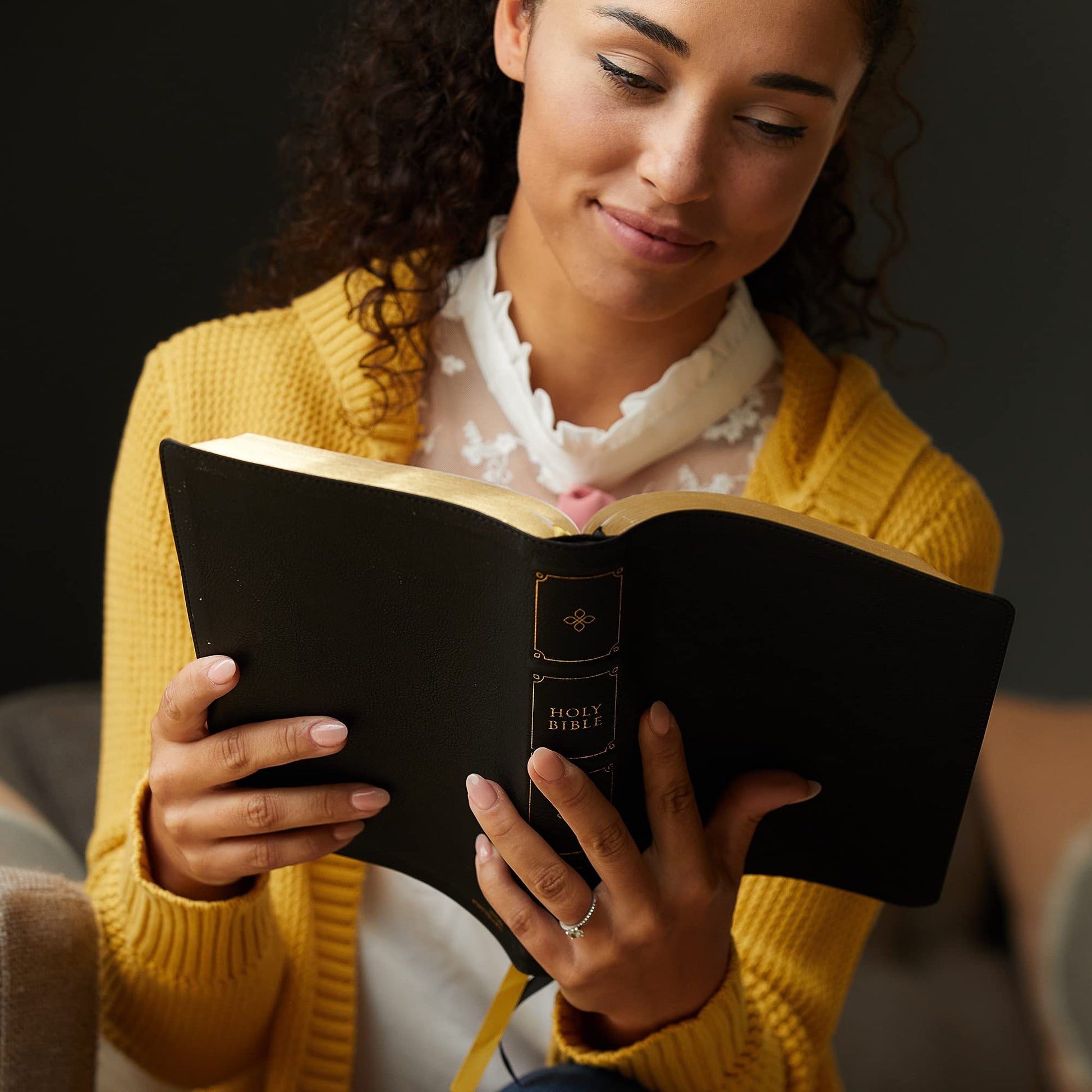 NKJV, Large Print Verse-by-Verse Reference Bible, Maclaren Series, Leathersoft, Black, Comfort Print: Holy Bible, New King James Version