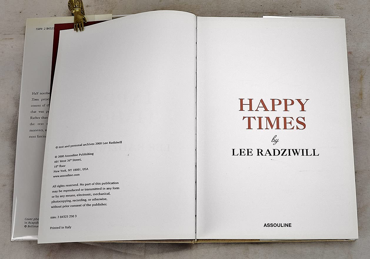 Happy Times by Lee Radziwill (Hardcover)