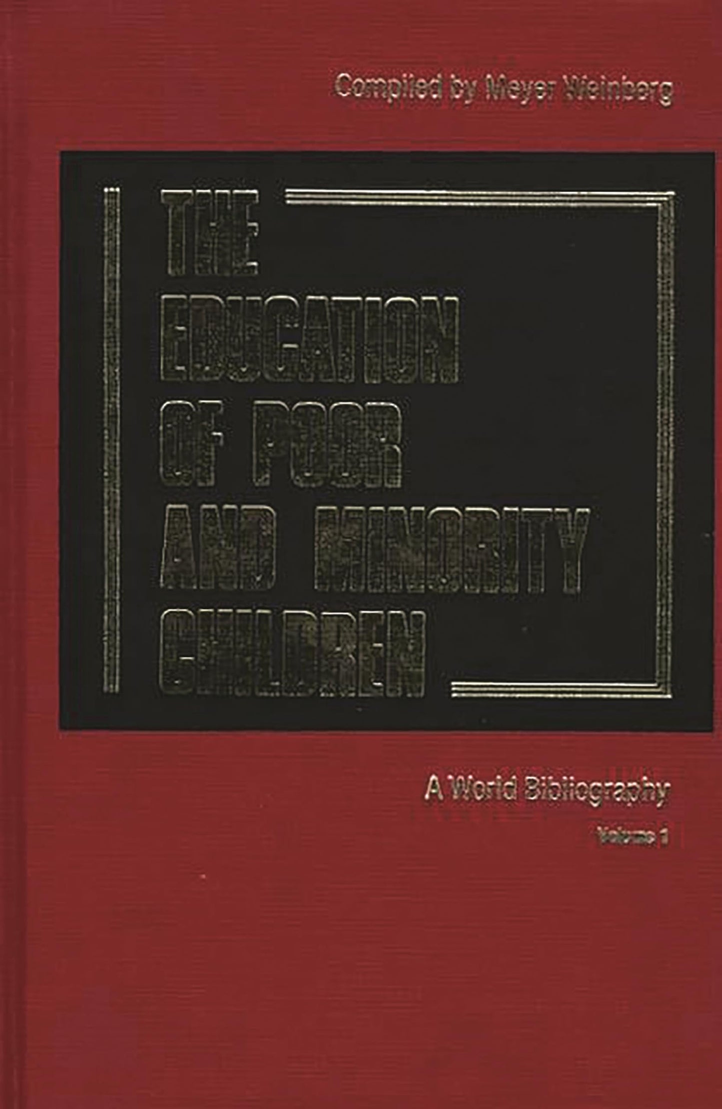Education of the Poor V1