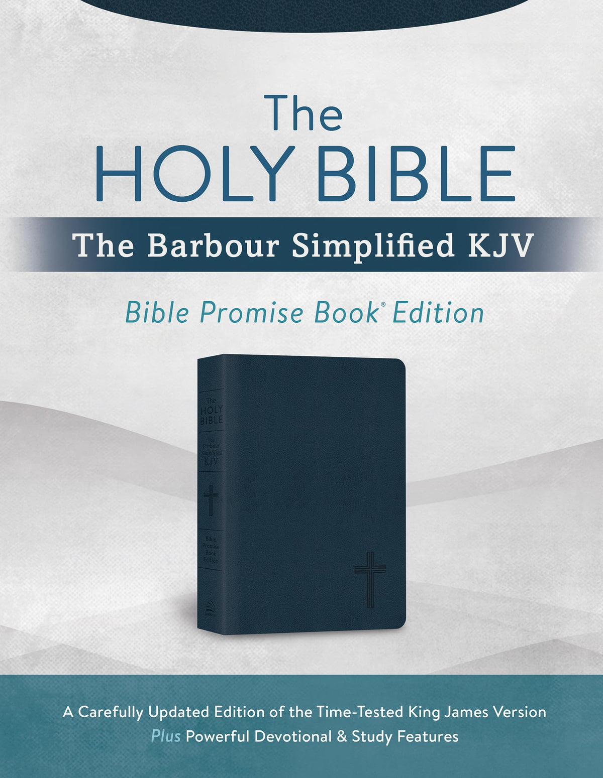 The Holy Bible: Simplified KJV Bible Promise Book Edition [Navy Cross]