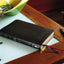 NASB, Thinline Bible, Bonded Leather, Black, Red Letter, 1995 Text, Thumb Indexed, Comfort Print