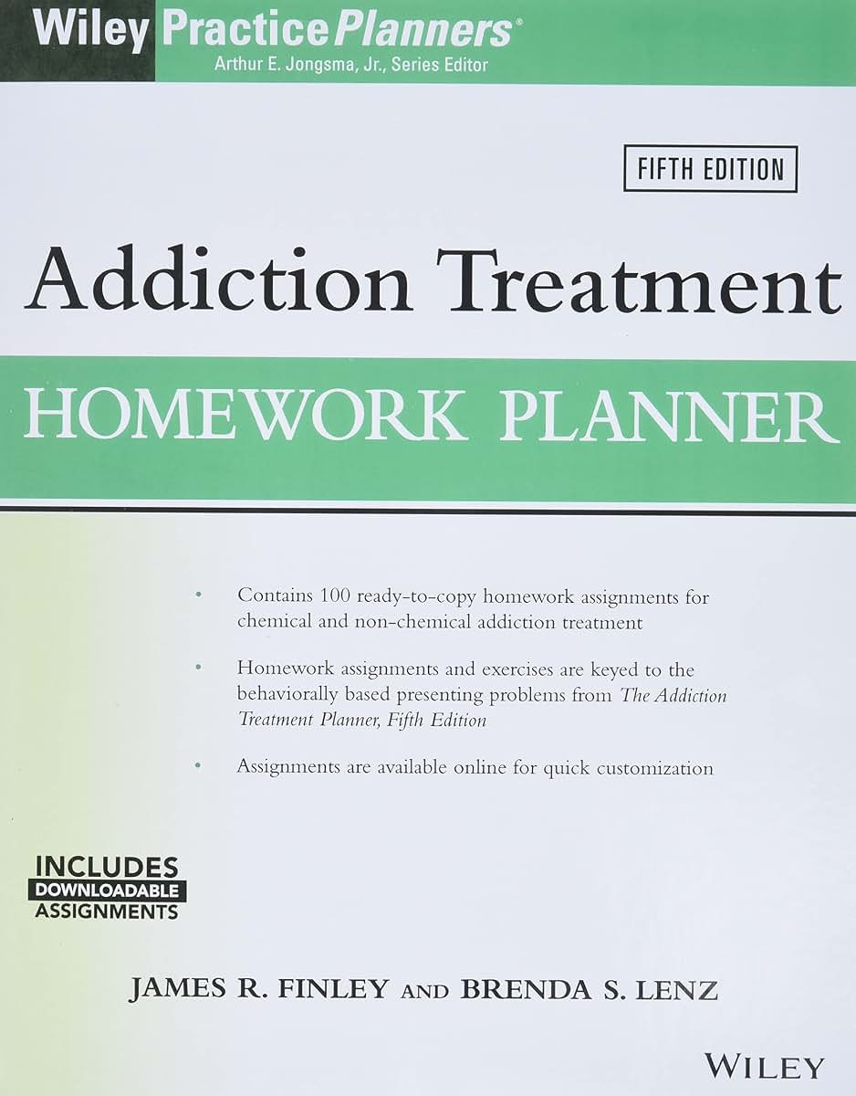 Addiction Treatment Homework Planner (PracticePlanners)