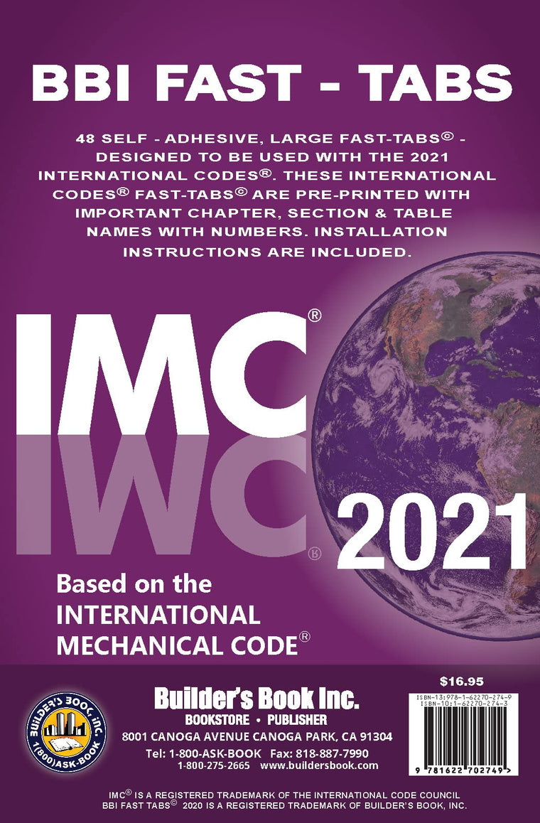 2021 International Mechanical Code (IMC) Fast-Tabs