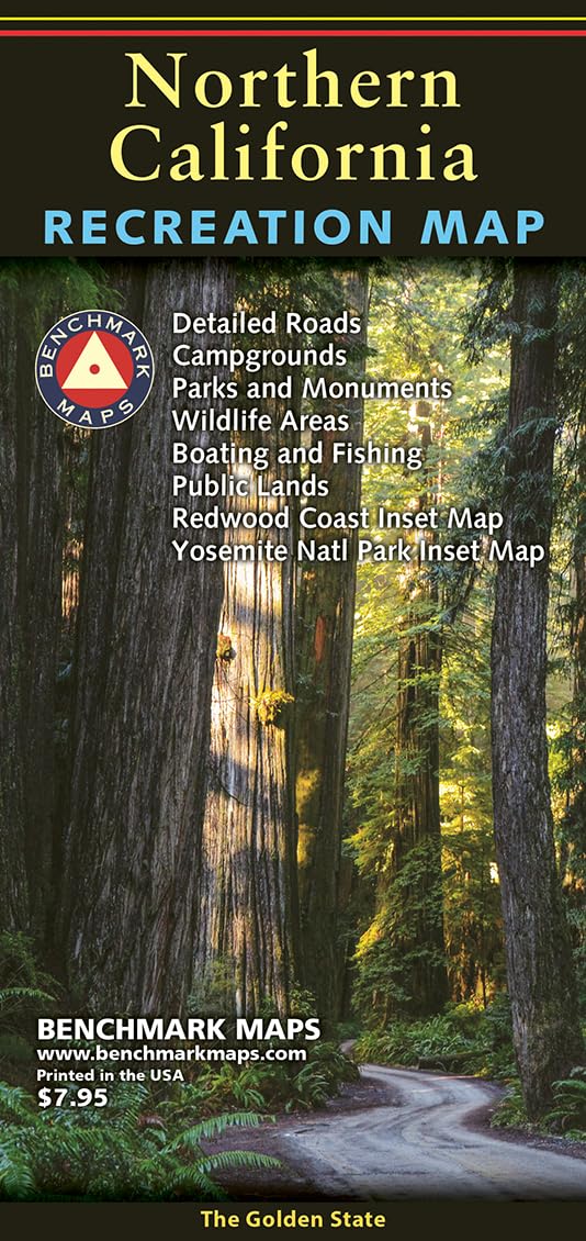 Northern California, The Golden State, Recreation Map, 2023 Edition