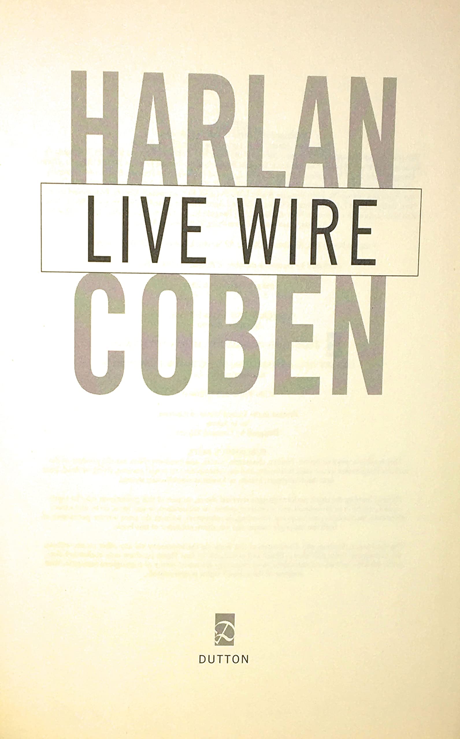 Live Wire (Myron Bolitar)