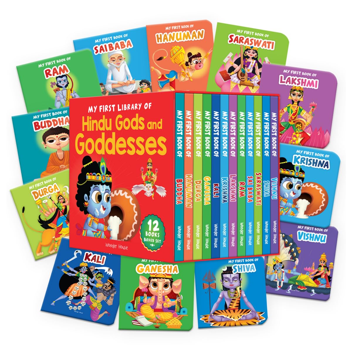 My First Library of Hindu Gods and Goddesses (Boxed Set) - Set of 12 Books (My First Books of Hindu Gods and Goddess)