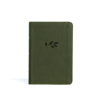 NASB Large Print Compact Reference Bible, Olive LeatherTouch, Red Letter, Presentation Page, Cross-References, Full-Color Maps, Easy-to-Read Bible Karmina Type