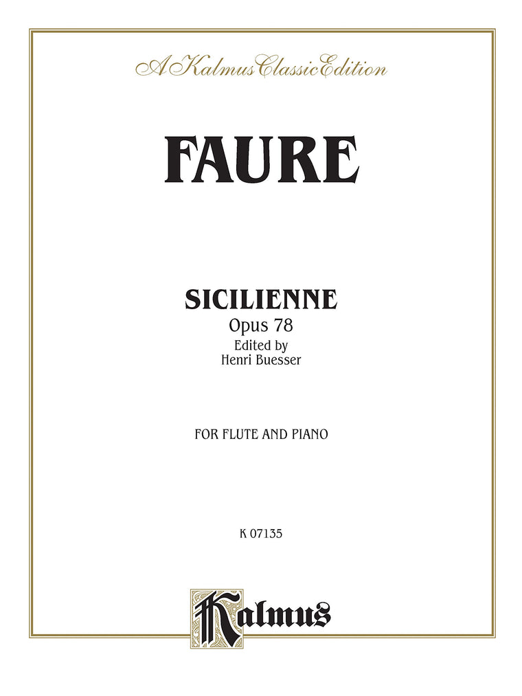 Sicilienne, Op. 78: Part(s) (Kalmus Edition)