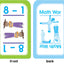 School Zone Math War Addition & Subtraction Game Cards: 56 Cards, Kindergarten, 1st Grade, 2nd Grade, Math Games, Numbers, Math Facts, Early Math, Ages 6+