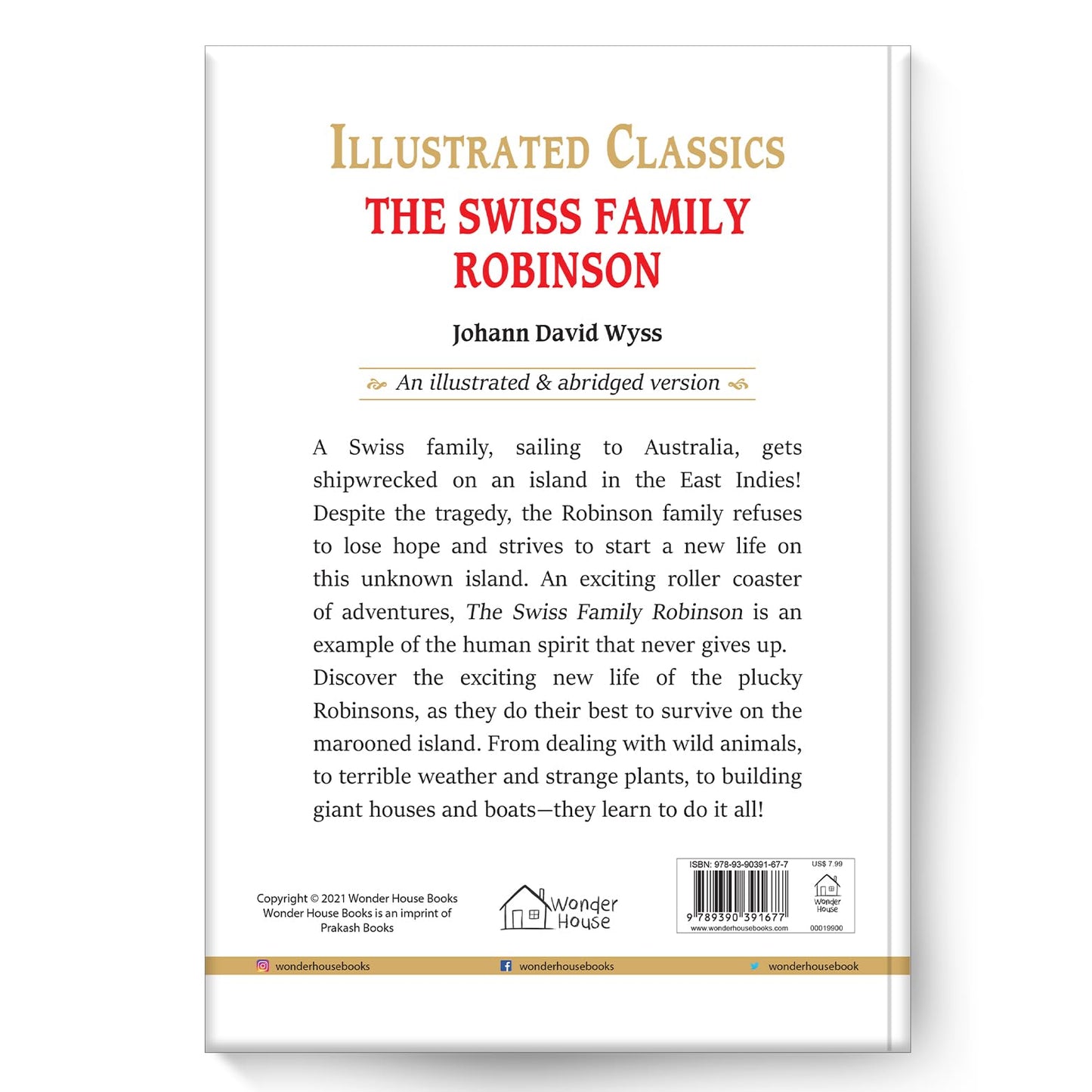 Illustrated Classics - The Swiss Family Robinson: Abridged Novels With Review Questions