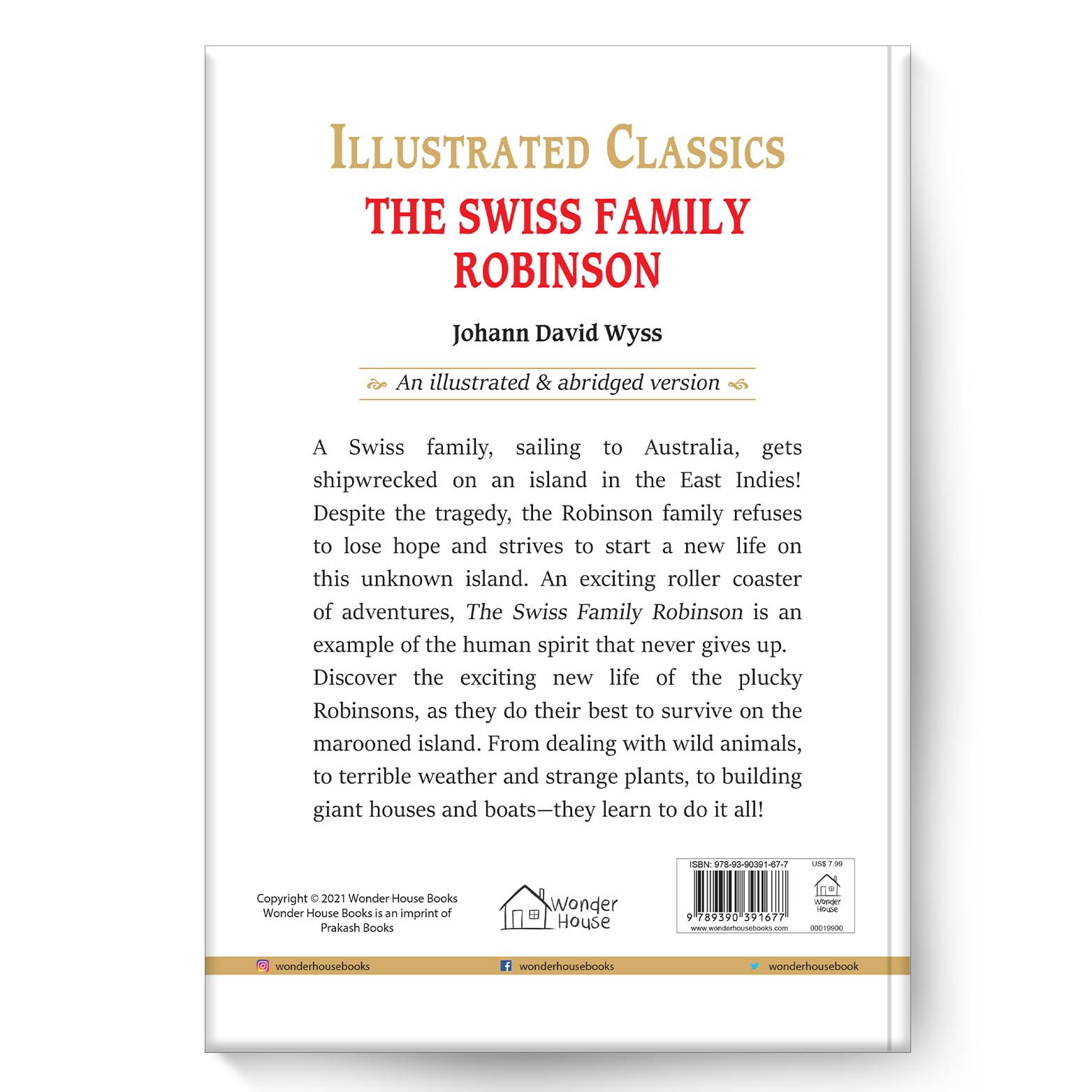 Illustrated Classics - The Swiss Family Robinson: Abridged Novels With Review Questions