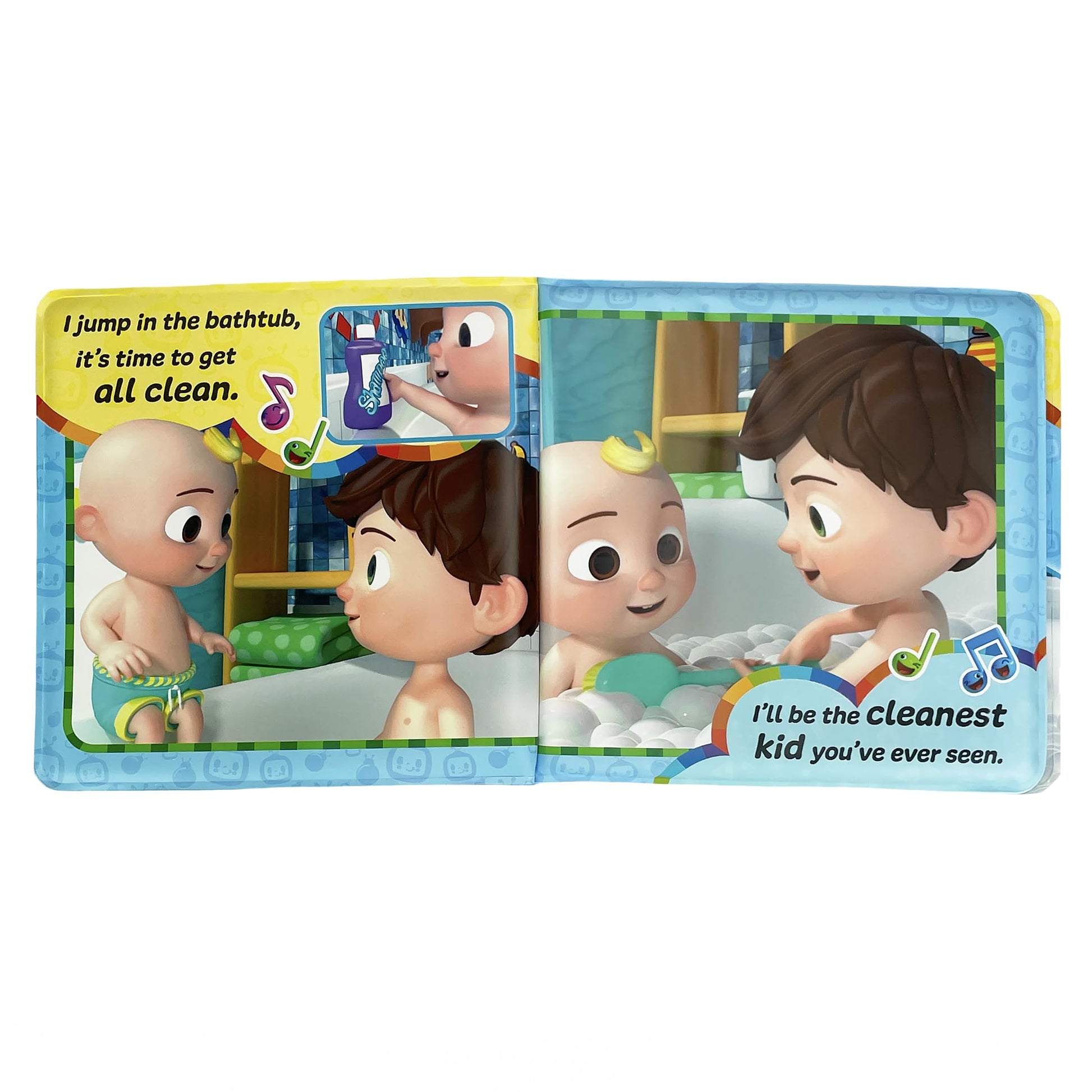 CoComelon Time to Get All Clean - Vinyl Waterproof Bath Book