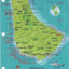 Barbados Dive Map & Reef Creatures Waterproof Fish Card
