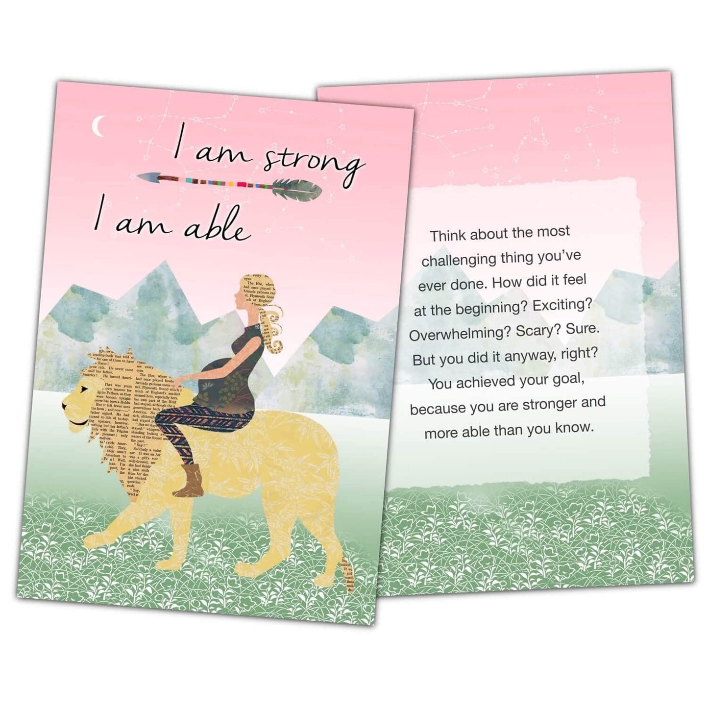 Mama Natural Pregnancy Affirmation Cards For Women - 50 Beau