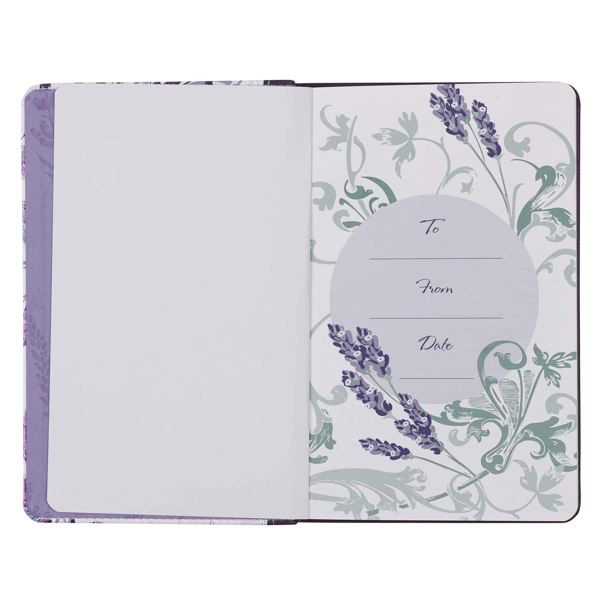 Wisdom From The Word For Women Devotional, Purple Vegan Leather