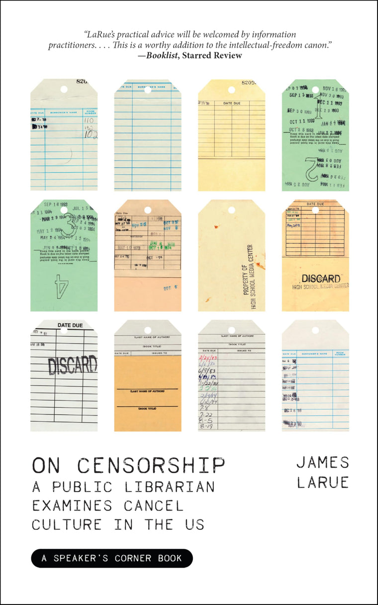 On Censorship: A Public Librarian Examines Cancel Culture in the US (Speaker's Corner)