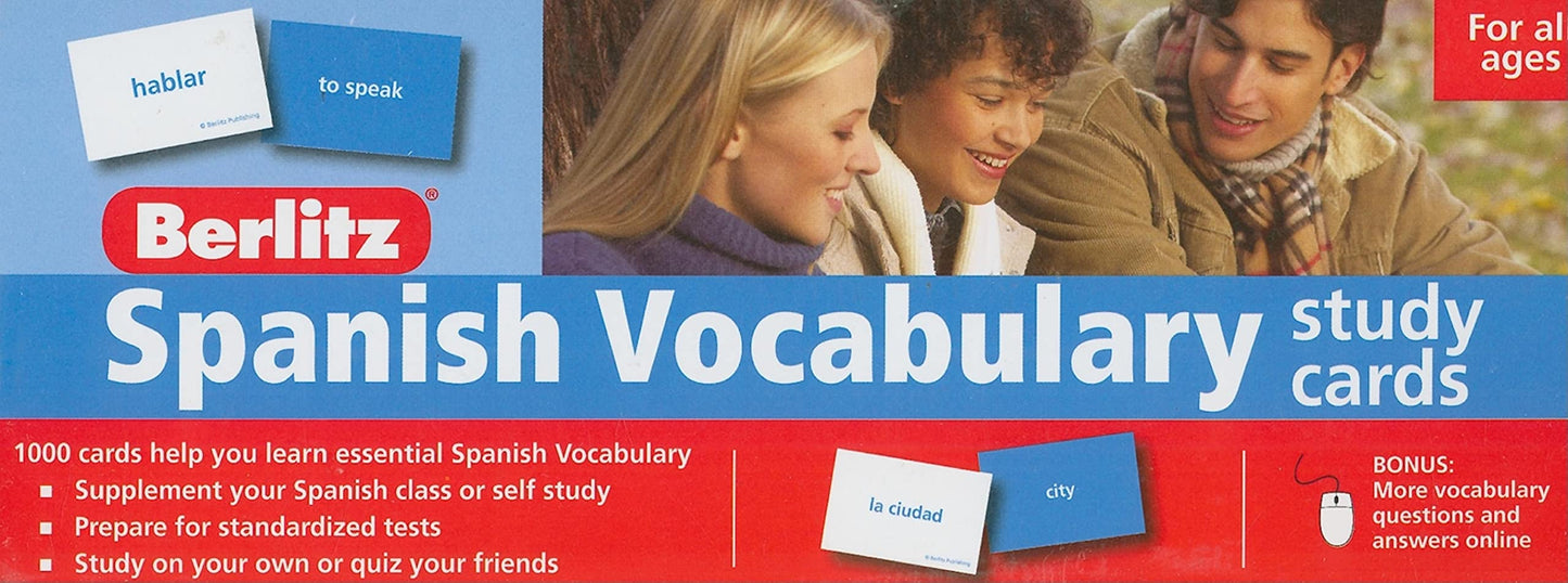 Berlitz Spanish Vocabulary Study Cards