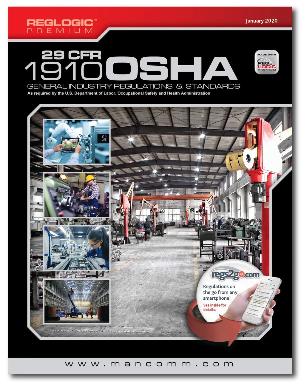 Mancomm's OSHA General Industry CFR 1910 January 2020 Book Premium