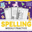 Spelling Weekly Practice for 1st 2nd Grade: Learn to Write and Spell Essential Words Ages 6-8 | Kindergarten Workbook, 1st Grade Workbook and 2nd ... ... + Worksheets (Elementary Books for Kids)