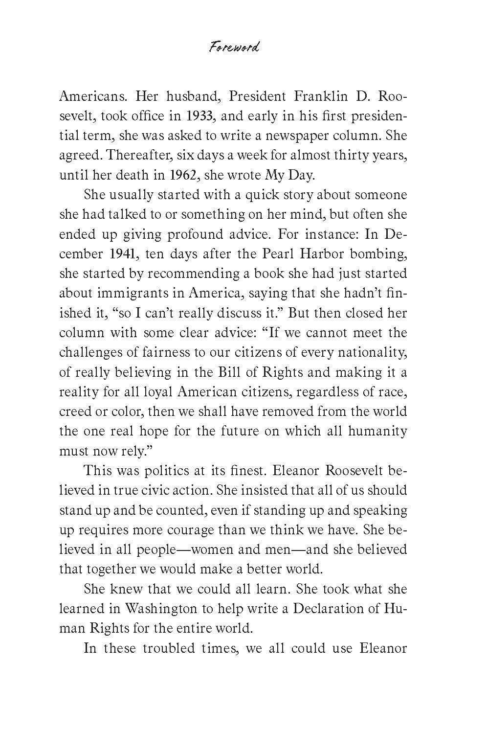 What Are We For?: The Words and Ideals of Eleanor Roosevelt