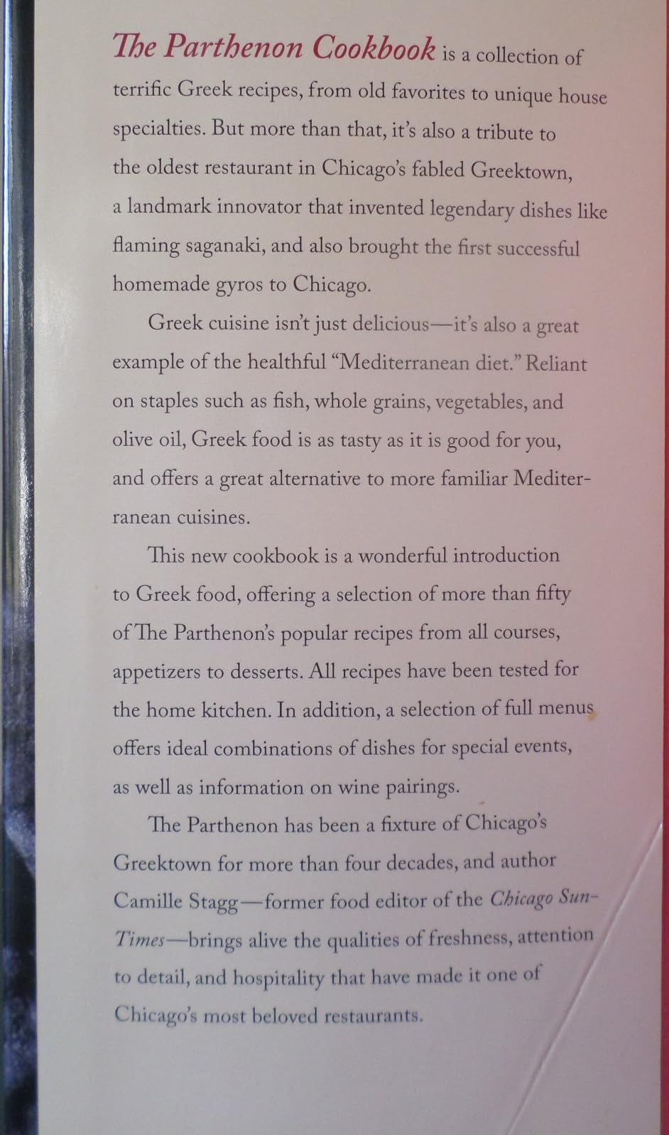 The Parthenon Cookbook: Great Mediterranean Recipes from the Heart of Chicago's Greektown