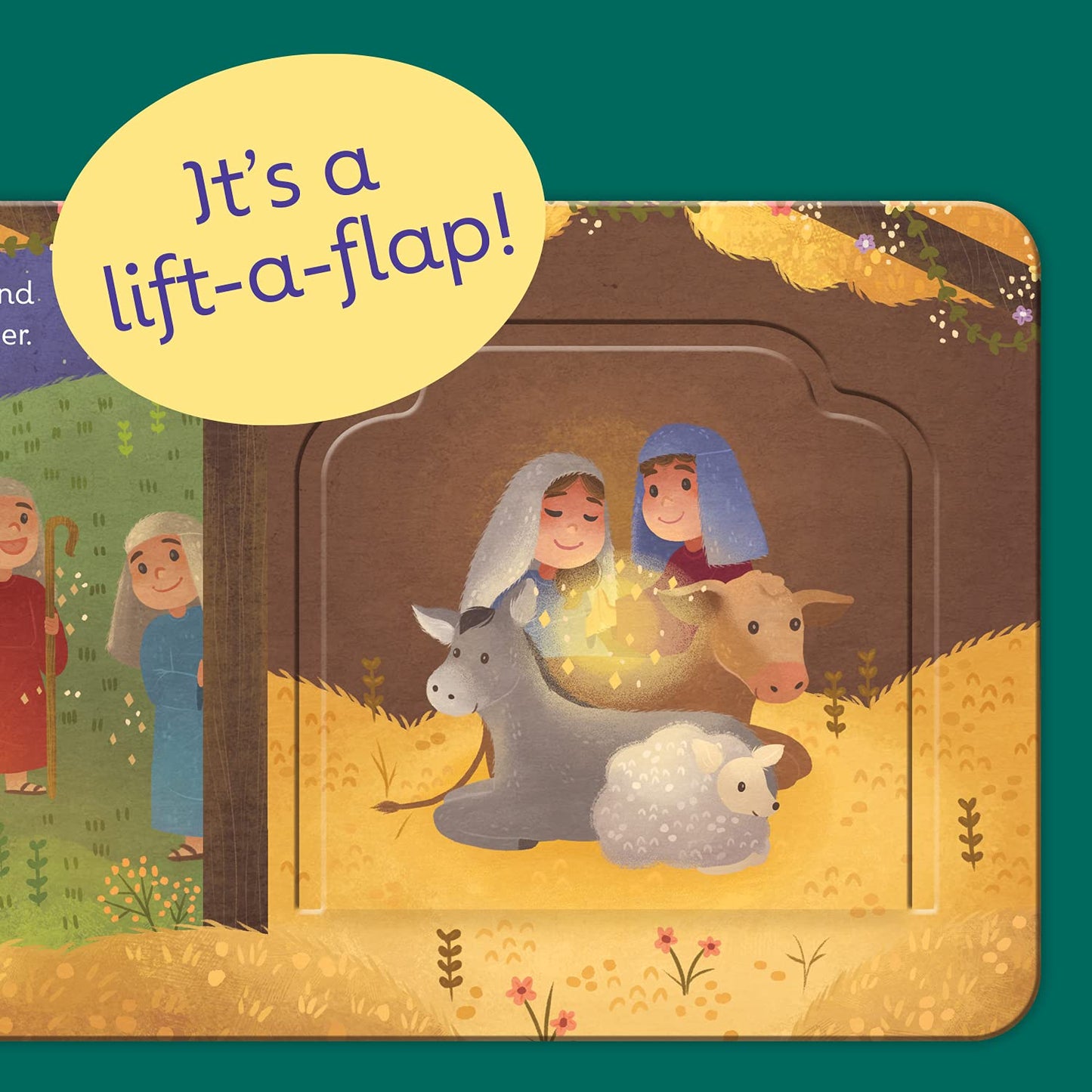 The First Christmas: Lift-a-Pop Pop-Up Nativity Board Book for Christians to Celebrate the Birth of Baby Jesus - Holiday Gift For Babies and Toddlers (Little Sunbeams)