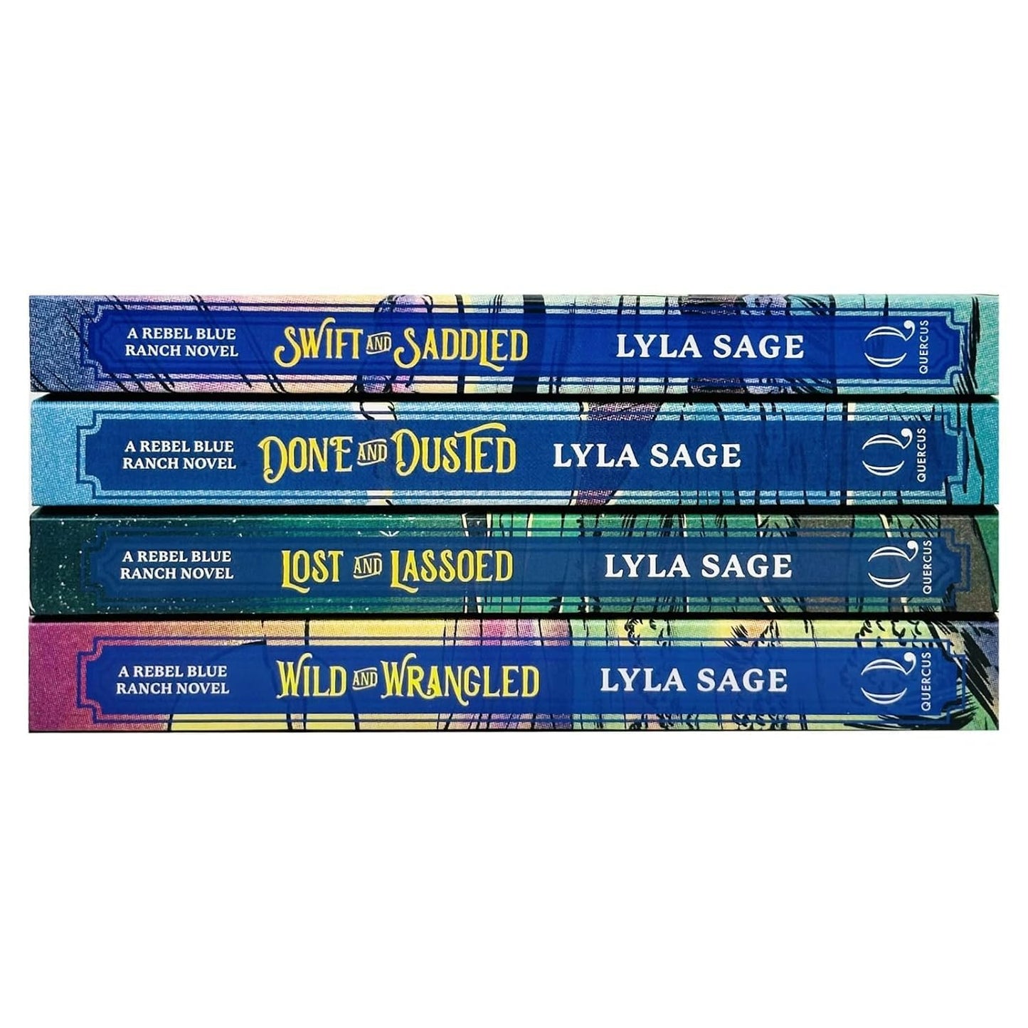 Rebel Blue Ranch Series 4 Books Collection Set By Lyla Sage (Done and Dusted, Swift and Saddled, Lost and Lassoed & Wild and Wrangled)