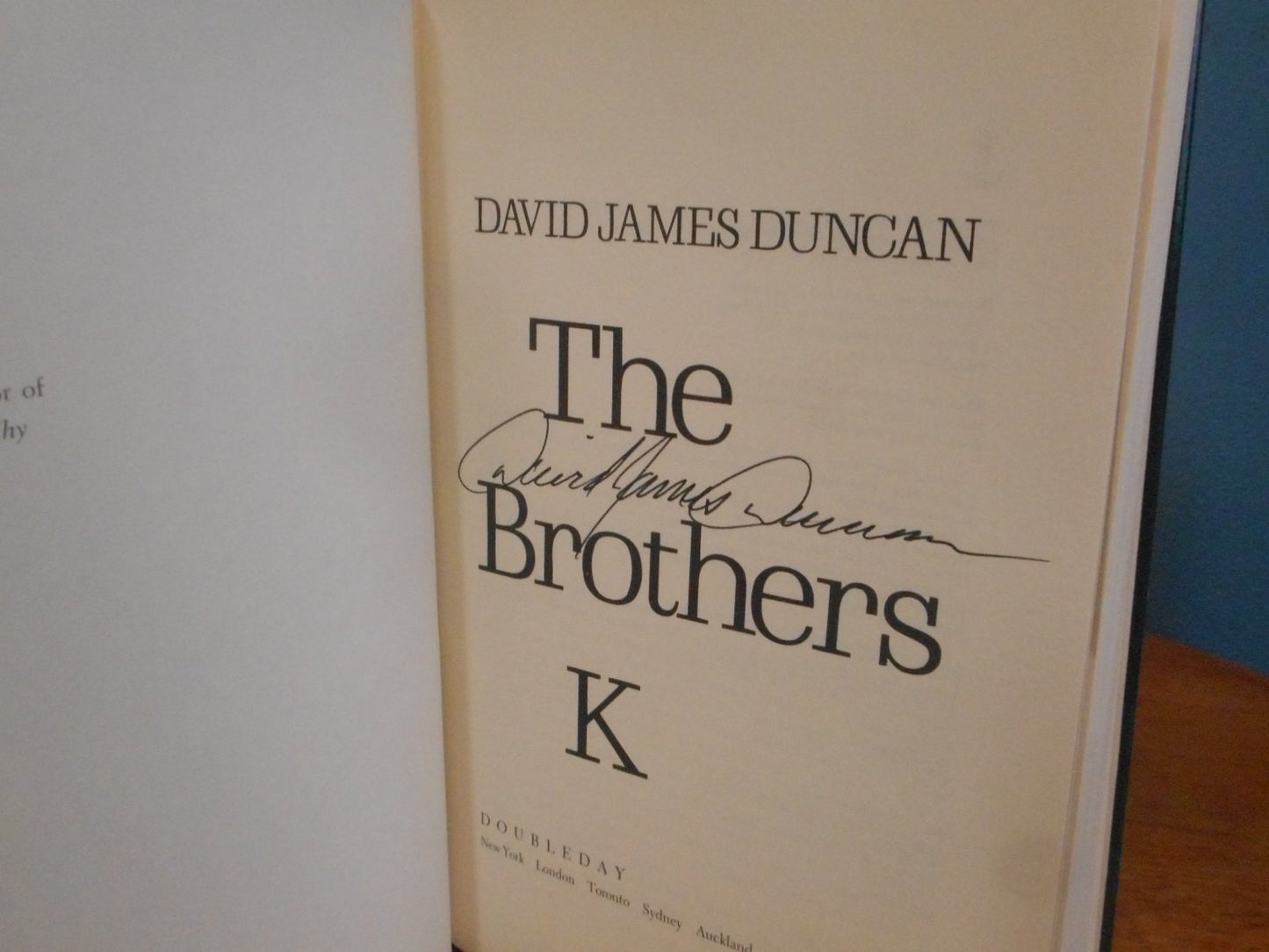 The Brothers K by Duncan, David James