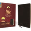 NIV, Life Application Study Bible, Third Edition, Large Print, Bonded Leather, Black, Red Letter