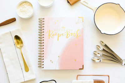 The Keepsake Recipe Book: A Blank Recipe Notebook To Write In Your Own Recipes & Create Your Own Cookbook Journal (Spiral-Bound Premium Hardcover Edition)
