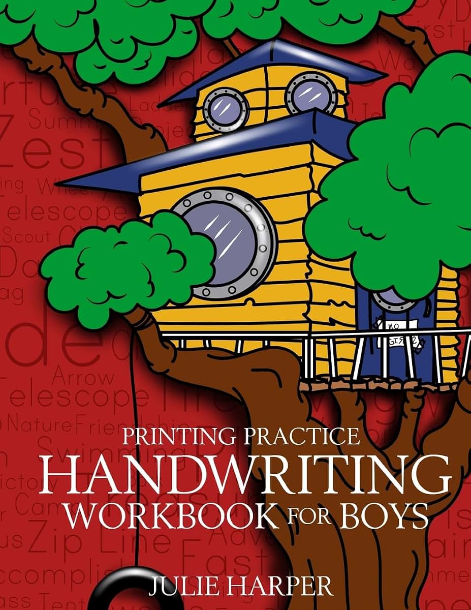 Printing Practice Handwriting Workbook for Boys